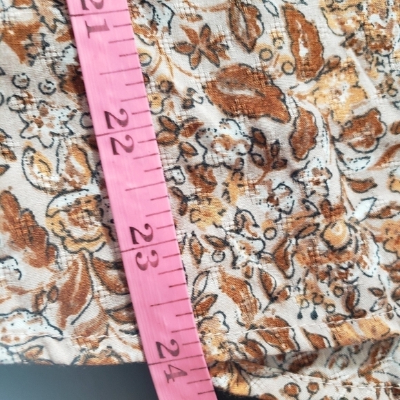 Universal Thread Women's Floral Print Mauve Top - Picture 9 of 9